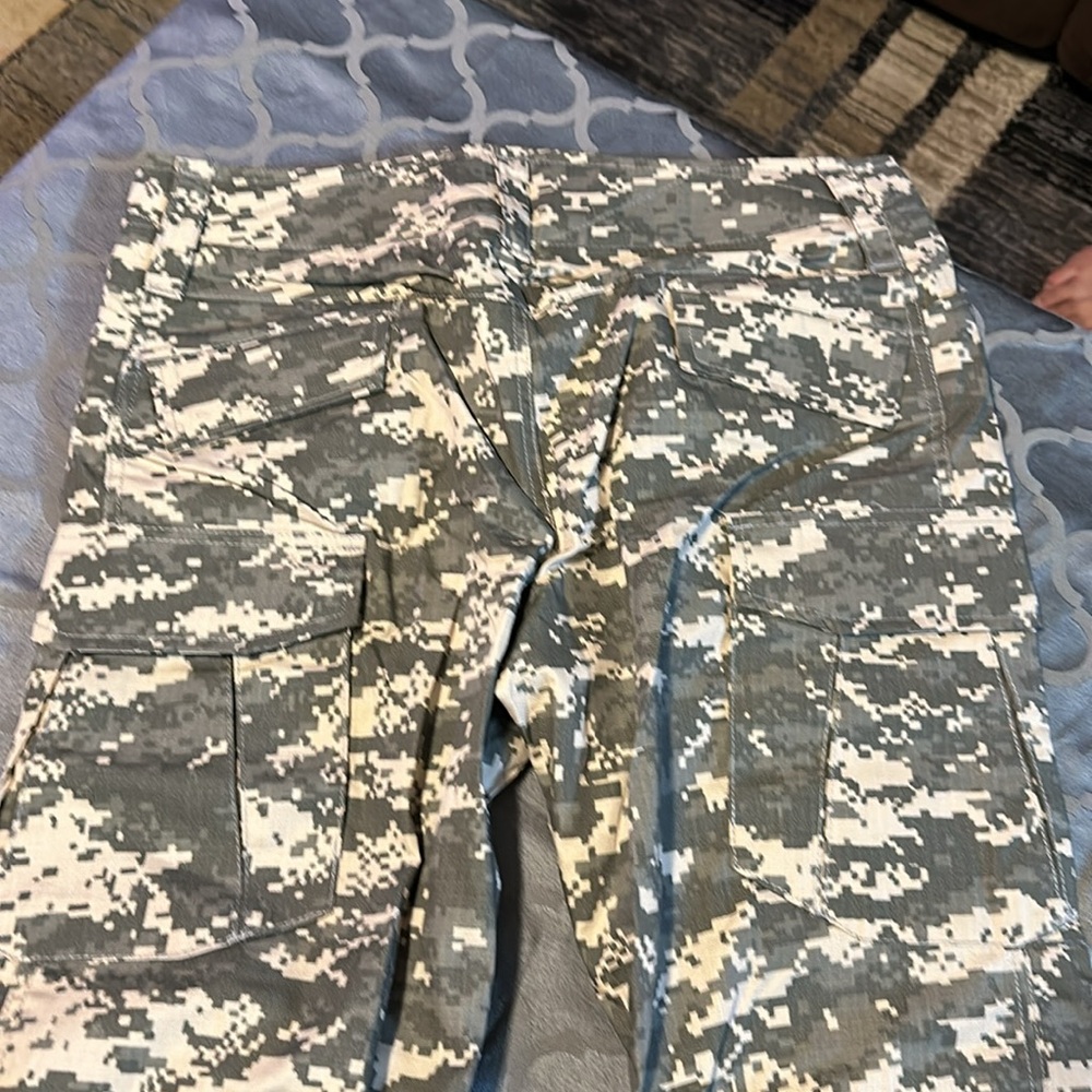 Carpenters pants with knee pads camouflage 10 pockets new size Large -Regular - Picture 13 of 15